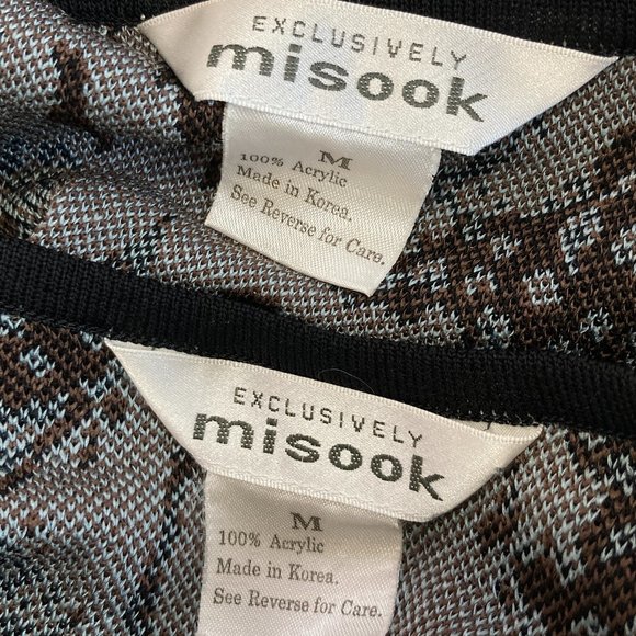 Misook 2-pc Snake Cardigan & Tank Set - Picture 13 of 16